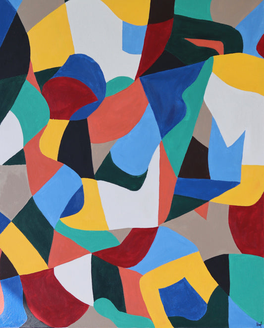 "Entremêlés" - Original Acrylic Painting